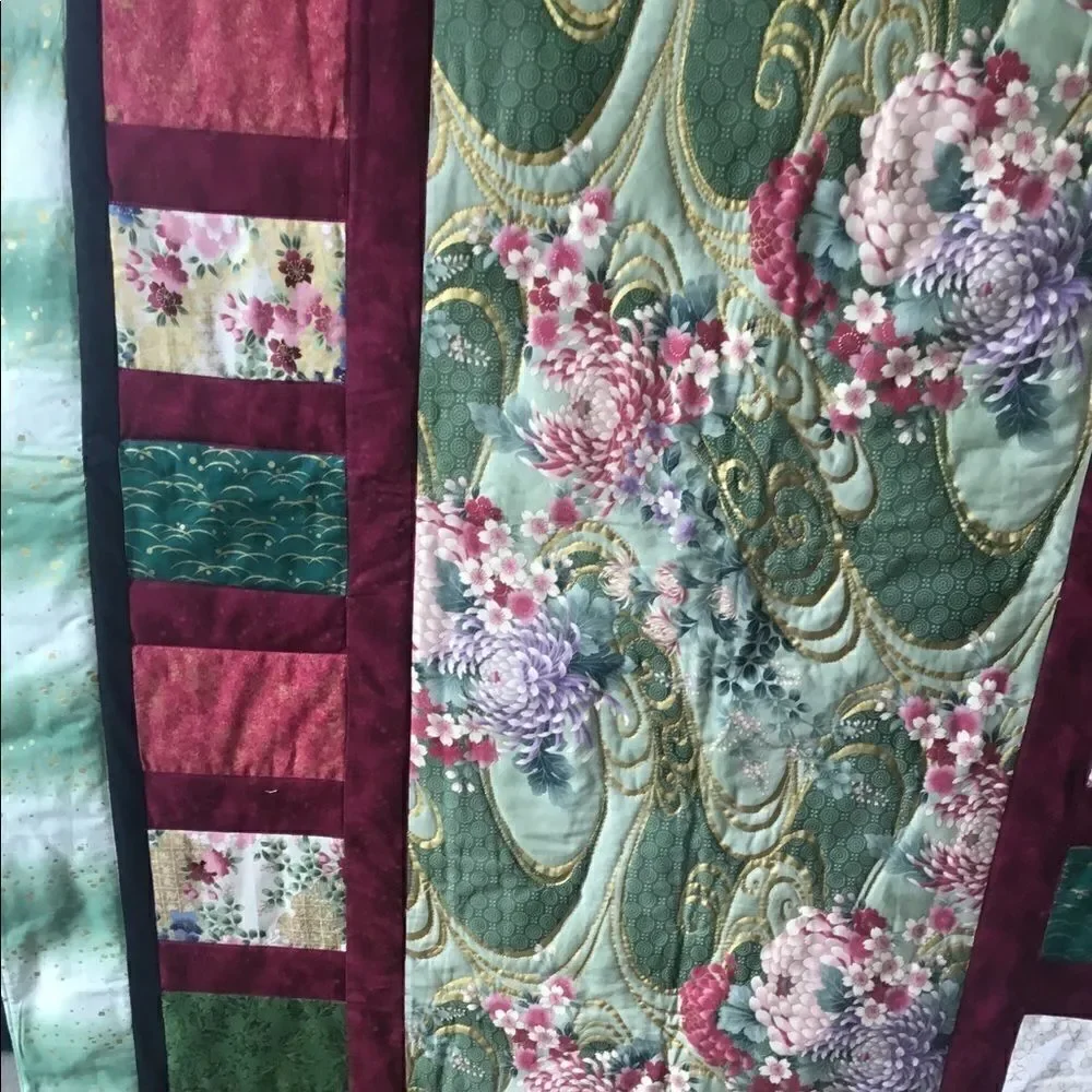 Handmade Lap Quilt. 43” x 63”